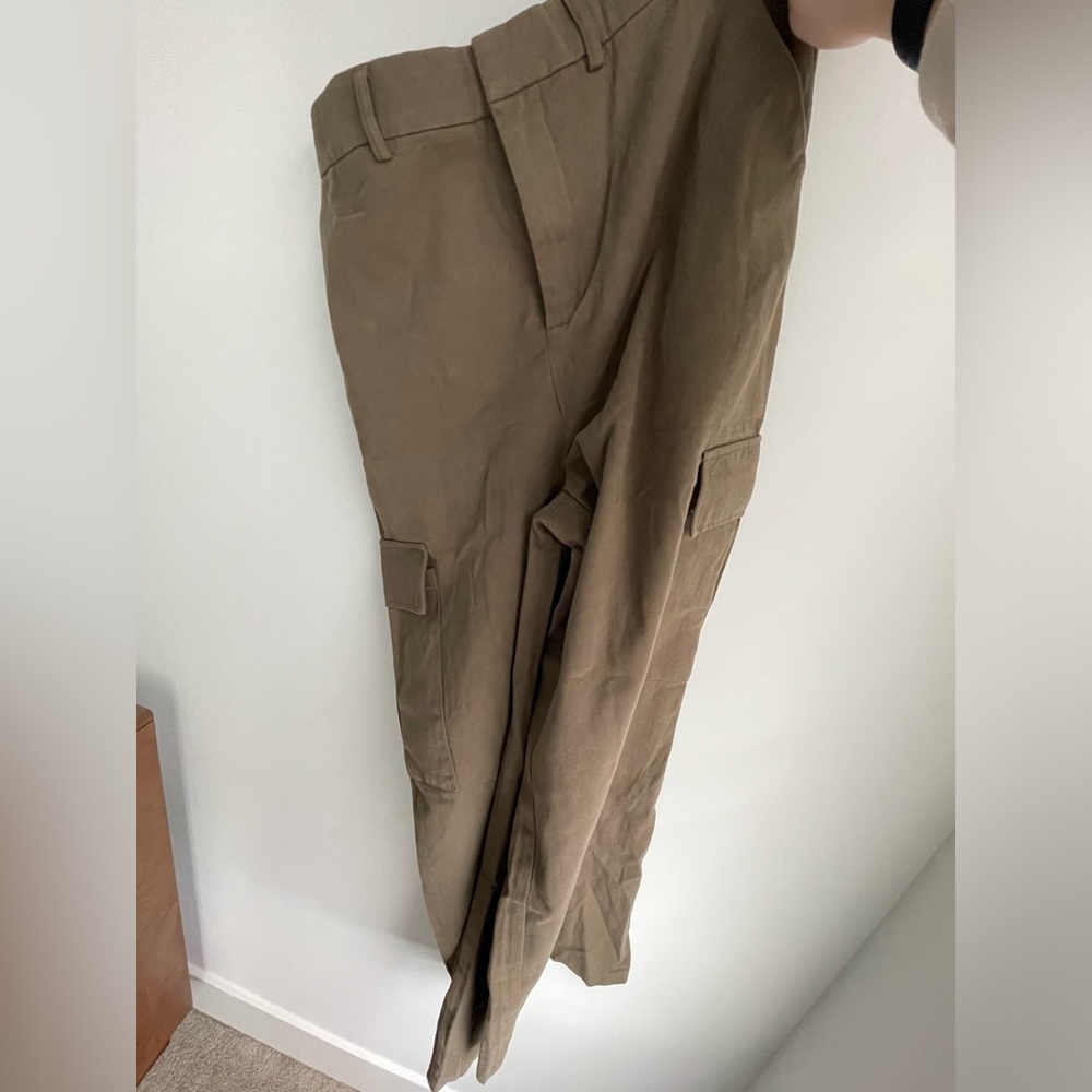 Pink Lily Cargo Flare Pants